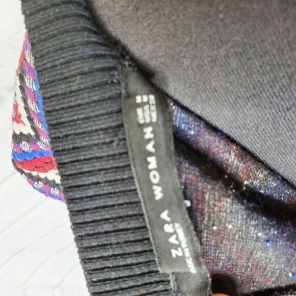 Zara tight knit stretchy short-sleeve dress medium - Picture 4 of 11